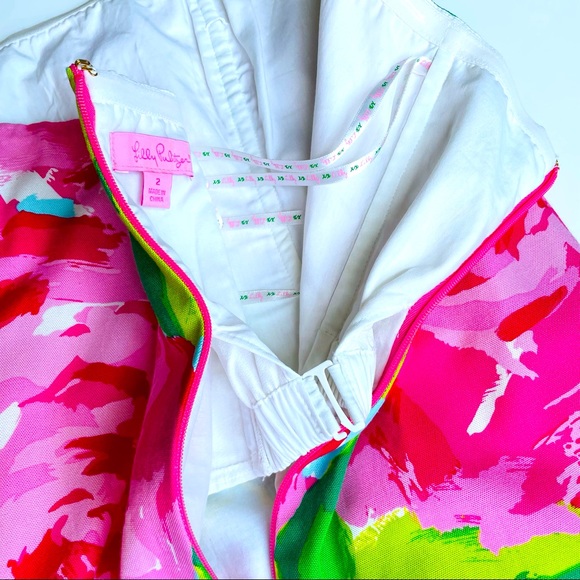 Lilly Pulitzer Rare Hotty Pink First Impression Size 2 Keetan Dress - Picture 12 of 13